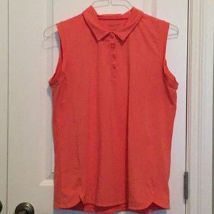 Maggie lane golf shirt. Large.  Coral